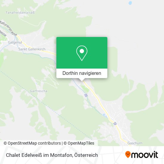 Chalet Edelweiß im Montafon Karte