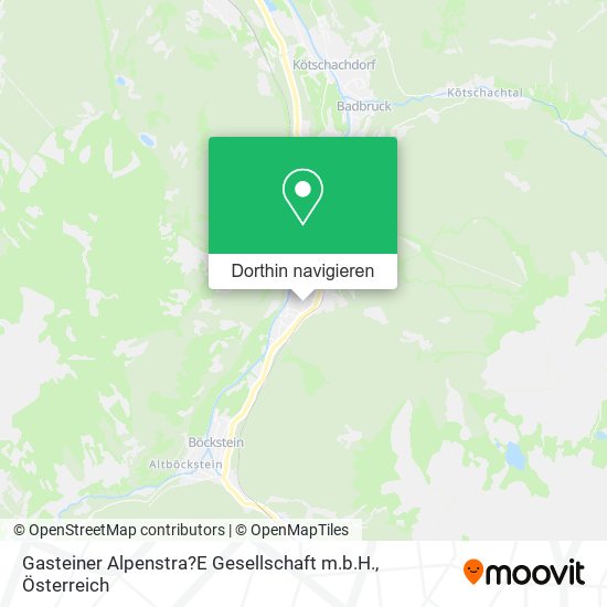 Gasteiner Alpenstra?E Gesellschaft m.b.H. Karte
