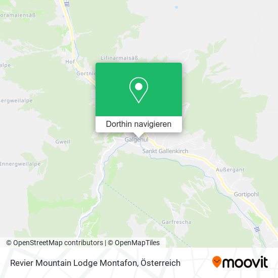 Revier Mountain Lodge Montafon Karte