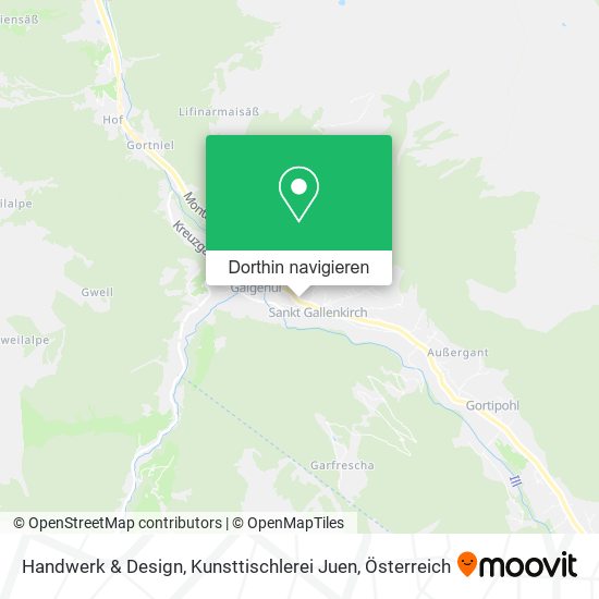 Handwerk & Design, Kunsttischlerei Juen Karte