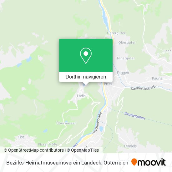 Bezirks-Heimatmuseumsverein Landeck Karte