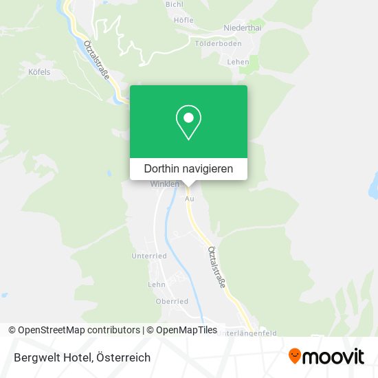 Bergwelt Hotel Karte