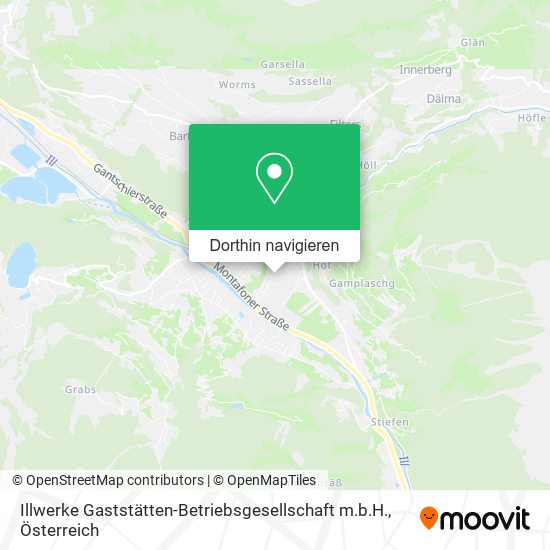 Illwerke Gaststätten-Betriebsgesellschaft m.b.H. Karte