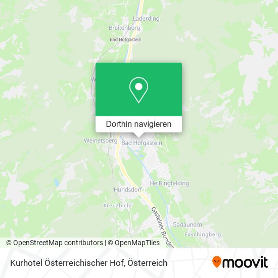 Kurhotel Österreichischer Hof Karte