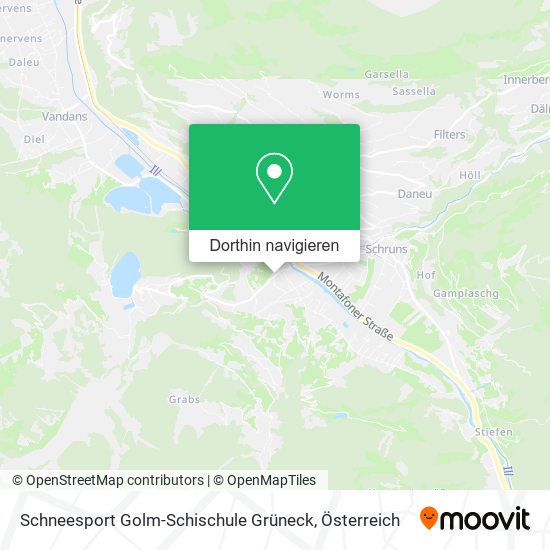 Schneesport Golm-Schischule Grüneck Karte