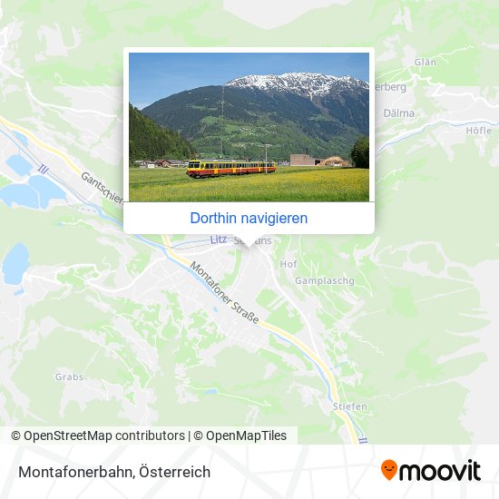 Montafonerbahn Karte