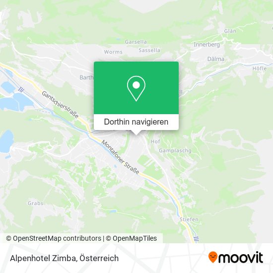 Alpenhotel Zimba Karte