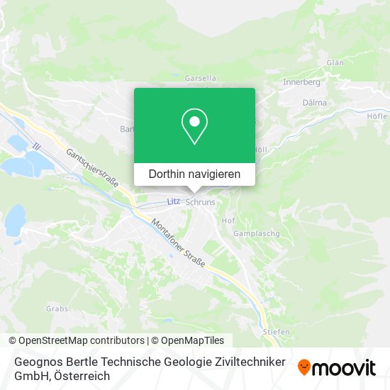 Geognos Bertle Technische Geologie Ziviltechniker GmbH Karte