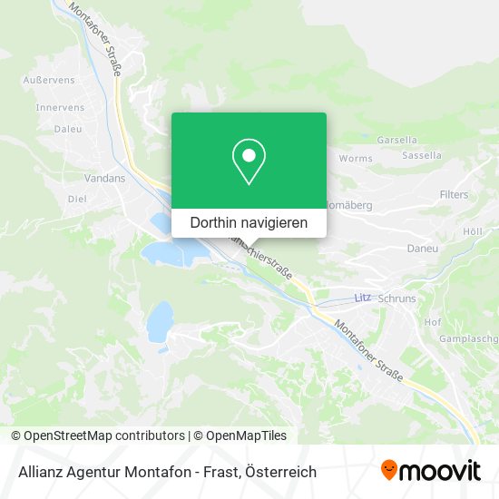 Allianz Agentur Montafon - Frast Karte