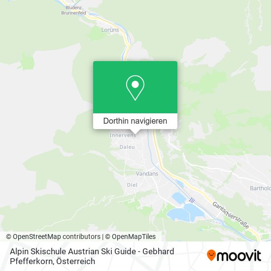 Alpin Skischule Austrian Ski Guide - Gebhard Pfefferkorn Karte