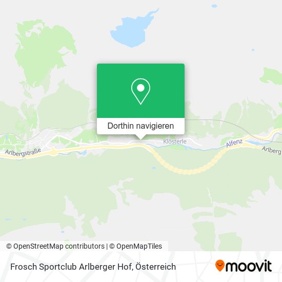 Frosch Sportclub Arlberger Hof Karte