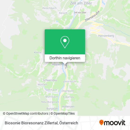Biosonie Bioresonanz Zillertal Karte