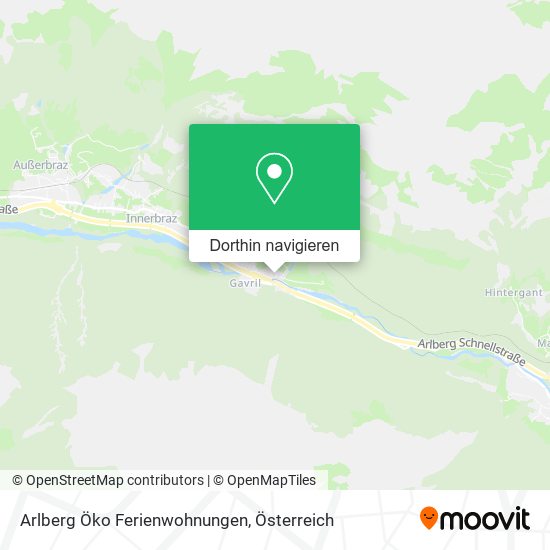 Arlberg Öko Ferienwohnungen Karte