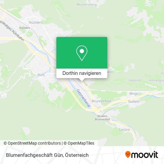Blumenfachgeschäft Gün Karte