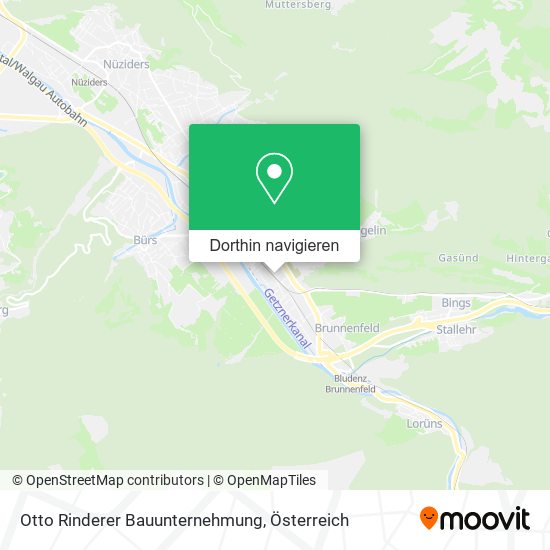 Otto Rinderer Bauunternehmung Karte