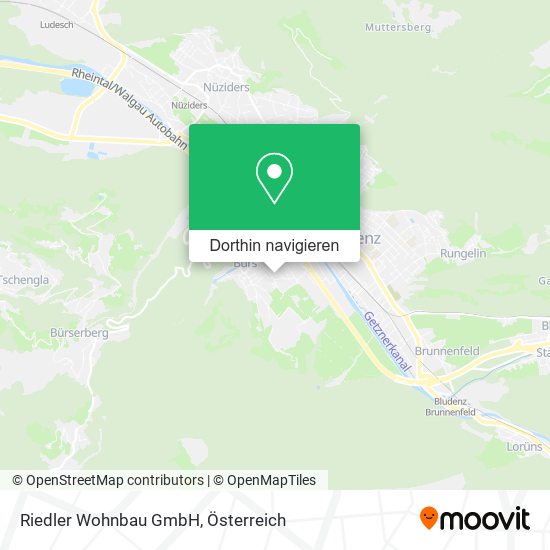 Riedler Wohnbau GmbH Karte