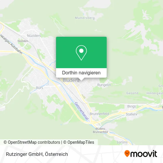 Rutzinger GmbH Karte