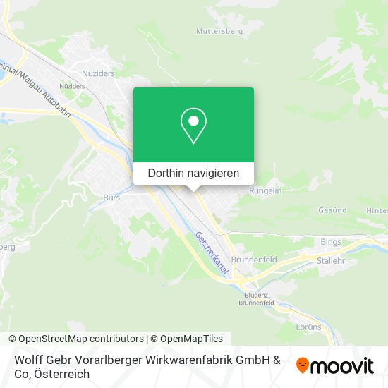 Wolff Gebr Vorarlberger Wirkwarenfabrik GmbH & Co Karte
