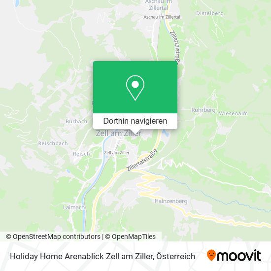 Holiday Home Arenablick Zell am Ziller Karte