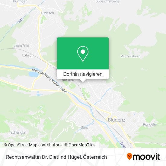 Rechtsanwältin Dr. Dietlind Hügel Karte