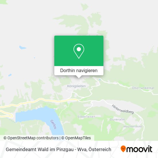 Gemeindeamt Wald im Pinzgau - Wva Karte