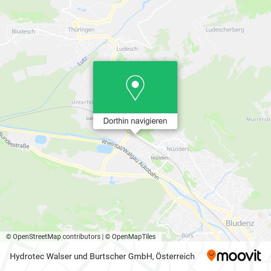 Hydrotec Walser und Burtscher GmbH Karte