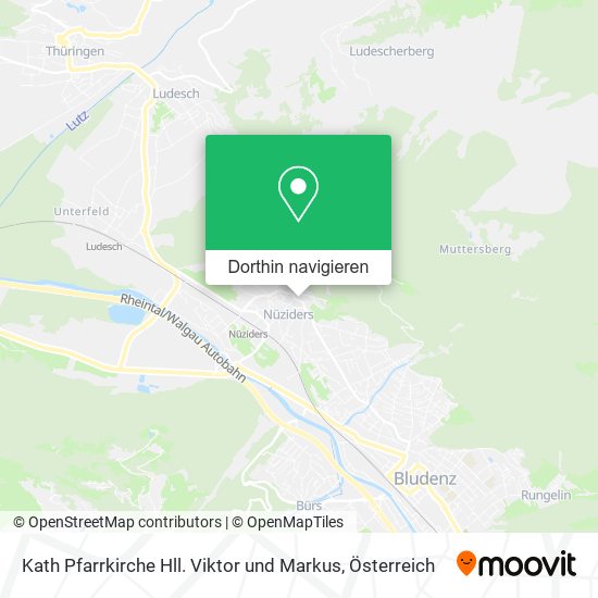 Kath Pfarrkirche Hll. Viktor und Markus Karte