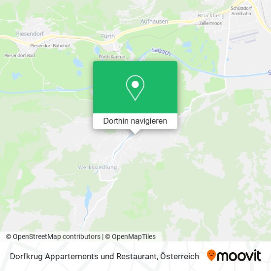 Dorfkrug Appartements und Restaurant Karte