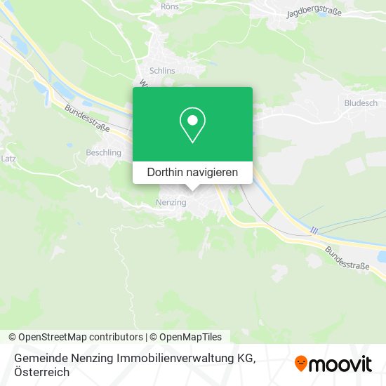 Gemeinde Nenzing Immobilienverwaltung KG Karte