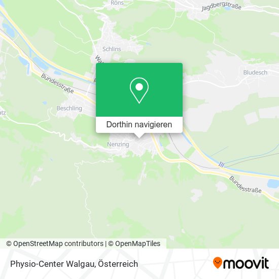 Physio-Center Walgau Karte