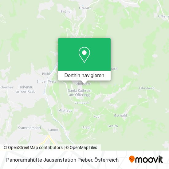 Panoramahütte Jausenstation Pieber Karte
