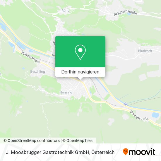 J. Moosbrugger Gastrotechnik GmbH Karte