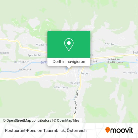 Restaurant-Pension Tauernblick Karte