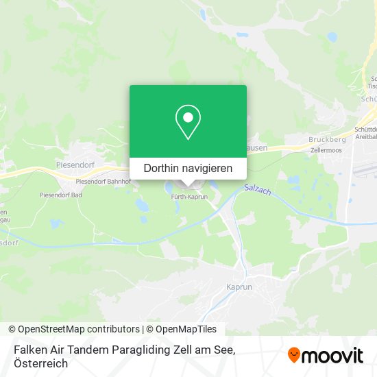 Falken Air Tandem Paragliding Zell am See Karte
