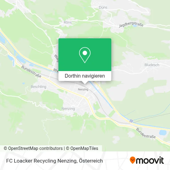 FC Loacker Recycling Nenzing Karte
