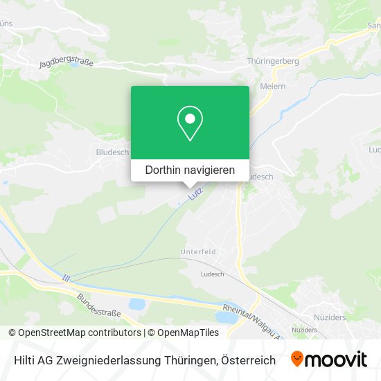 Hilti AG Zweigniederlassung Thüringen Karte