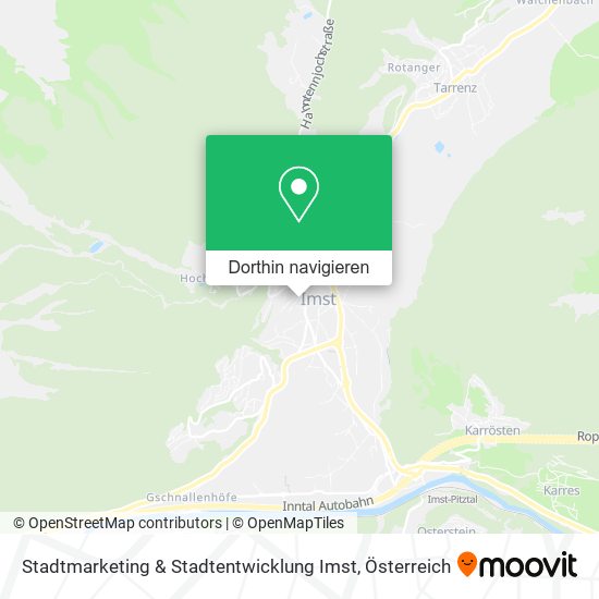 Stadtmarketing & Stadtentwicklung Imst Karte
