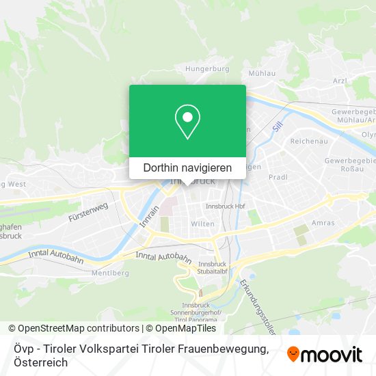 Övp - Tiroler Volkspartei Tiroler Frauenbewegung Karte