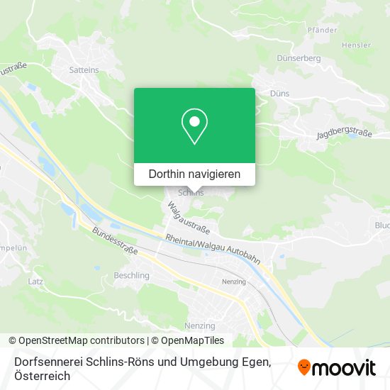 Dorfsennerei Schlins-Röns und Umgebung Egen Karte