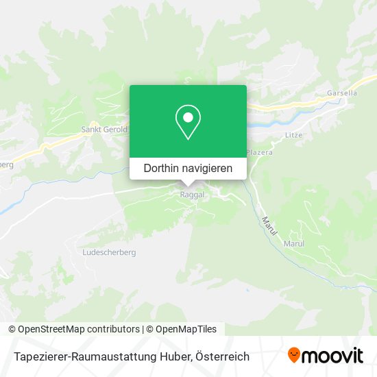 Tapezierer-Raumaustattung Huber Karte