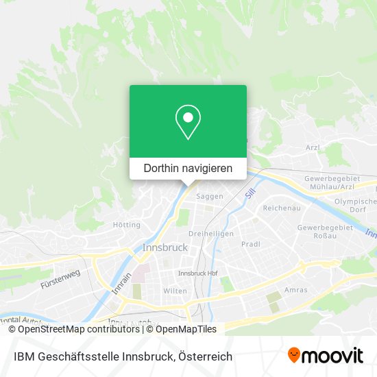 IBM Geschäftsstelle Innsbruck Karte