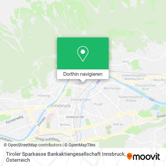 Tiroler Sparkasse Bankaktiengesellschaft Innsbruck Karte