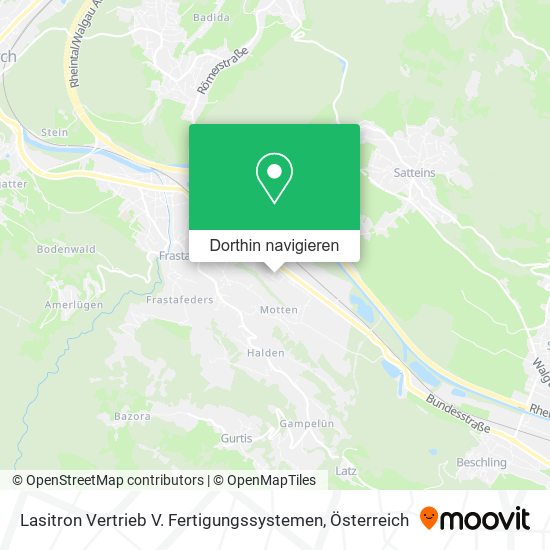 Lasitron Vertrieb V. Fertigungssystemen Karte