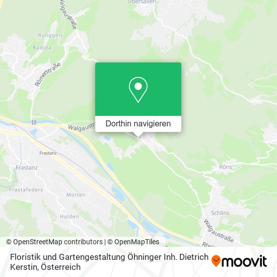 Floristik und Gartengestaltung Öhninger Inh. Dietrich Kerstin Karte