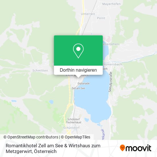 Romantikhotel Zell am See & Wirtshaus zum Metzgerwirt Karte