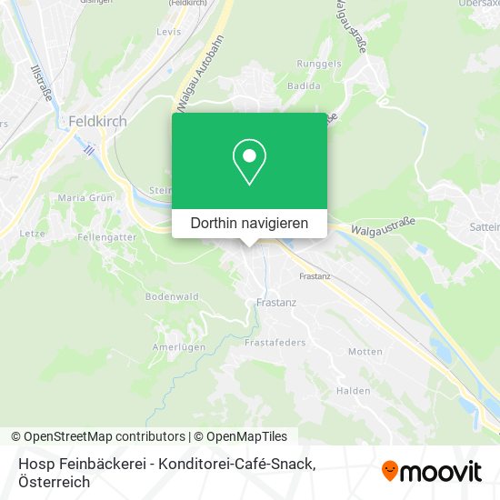 Hosp Feinbäckerei - Konditorei-Café-Snack Karte