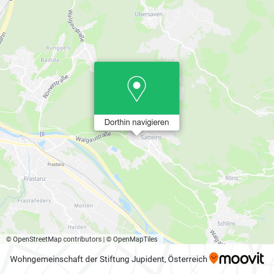 Wohngemeinschaft der Stiftung Jupident Karte