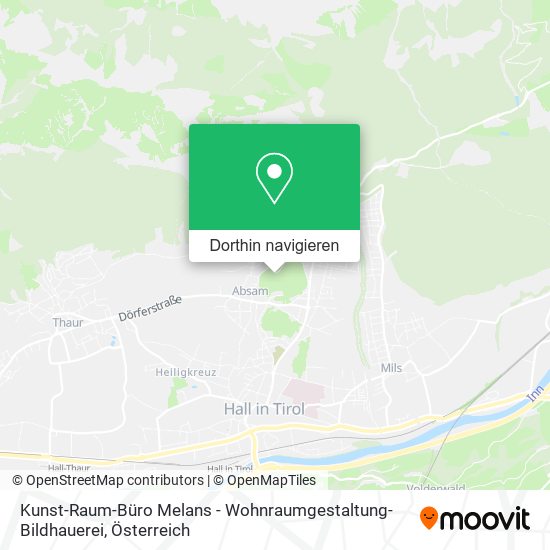 Kunst-Raum-Büro Melans - Wohnraumgestaltung-Bildhauerei Karte
