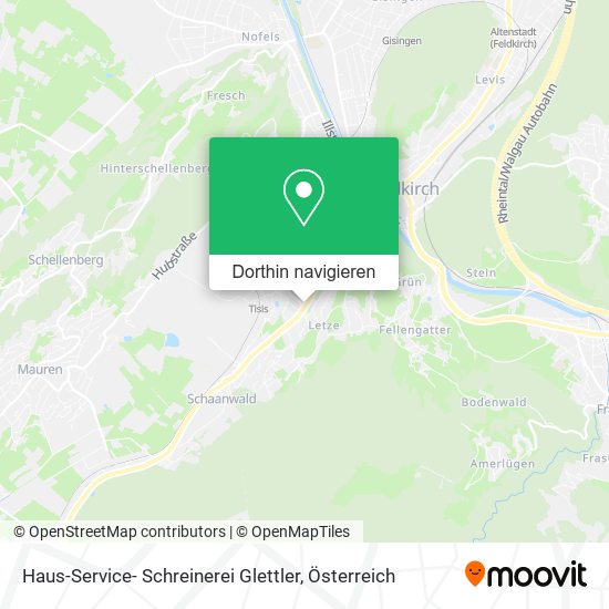 Haus-Service- Schreinerei Glettler Karte