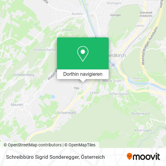 Schreibbüro Sigrid Sonderegger Karte
